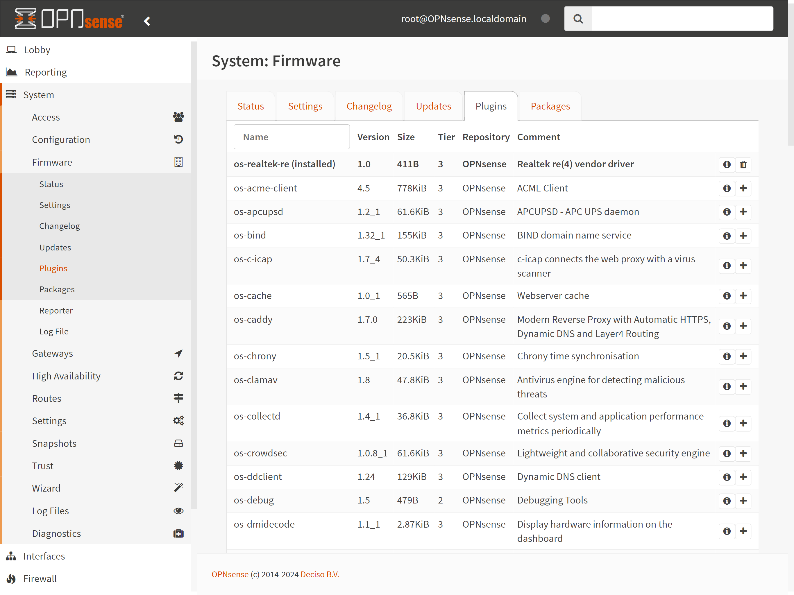 Plugins list Plugins list